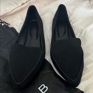 NWT black slip on flats size 9.5